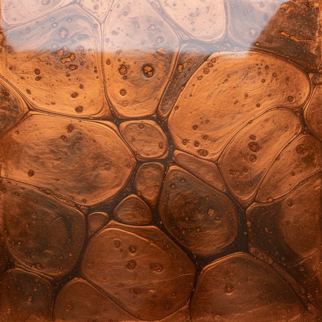 Molten Copper Metallic